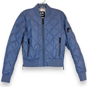 Alp N Rock Metro Bomber Jacket Blue Flight Puffer Size Small